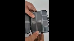 [COD] EHBqna SPORTS กล่องเก็บของขนาดเล็กกล่องใส่อุปกรณ์ตกปลากล่องใส่เบ็ดตกปลาช้อนเบ็ดตกปลา