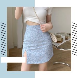 LHSunshine ♡ กระโปรงแฟชั่น กระโปรงผู้หญิงลายดอกไม้น่ารักกรุบ 4 สี เหมาะกับซัมเมอร์ สาว ๆ สายหวา