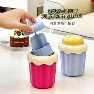 Automatic Press out Dustproof Dessert Toothpick Cotton Swab Box Three-in-One Storage Container Dental Sticks Container Holder