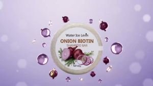 Onion Biotin Shampoo Bar. Strengthens Hair Repairs Split Ends Removes Dandruff. Pure Natural Care. 60g.