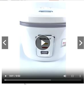 Nồi cơm điện Shap 1.8L thiết kế sang trọng lòng nồi dày dặn chống dính có vỉ hấp công suất 900w