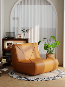 เก้าอี้โซฟาผู้ชาย โซฟาพักผ่อนแบบนอนได้ สไตล์โมเดิร์นเรียบง่าย ไม่ต้องประกอบ ไม่สามารถซักได้ ที่นั่งสบายสำหรับทุกคน