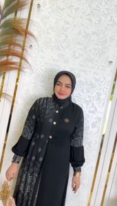 FKS Gamis Wanita Kekinian Tuscany Premium XL LD 100-110 by MUDRA