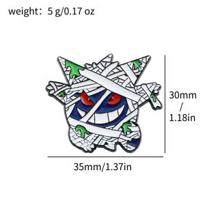 Bandai | Kawaii Cartoon Monster Spooky Creature Enamel Brooch Lapel Pin - Unique Gift for Anime Fans And Pin Collectors