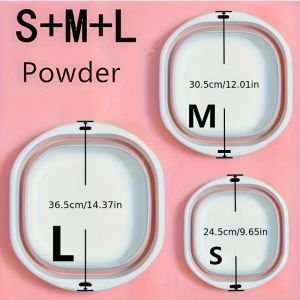 3Pcs Portable Collapsible Wash Basin Folding Basin For Washing Face Or Vegetable for HomeTravel and Outdoor Use