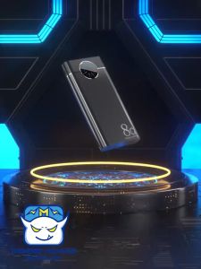 SẴN SÀNG Pin dự phòng 100000mAh Đồng hồ hiển thị kỹ thuật số Dung lượng lớn Ngân hàng điện phủ sương kim loại Đèn LED kép Chính hãng