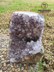 💯Natural Uruguay Purple Crystal Cluster/Amethyst Cluster/Ornaments 412g 💯天然乌拉圭紫水晶镇/紫晶簇/公司招财原石摆件412克