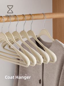 LANJIAOLUO | Flocking Anti-slip Shoulder-Protective Coat Hanger