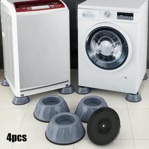 4 Miếng Cao Su Chống Rung Cho Máy Giặt Chân Chặn Chân Thảm Bảo Vệ Tắt Tiếng