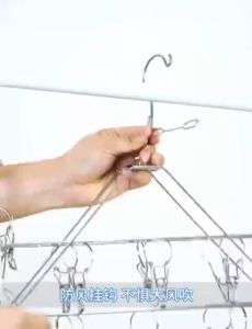 Clips Clothes Drying Hanger Hangers Premium Stainless Steel Anti Slip Hanger Baby Clothes Socks Underwear Bra Hanger