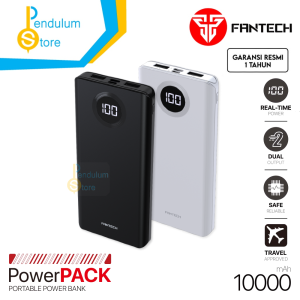 Power Bank FANTECH S2 10000mAh Led Indicator Real Time Slim Mini Type C Micro Dual Output Safe Reliable High Speed Charge Portable PowerBank 10000 mAh PowerPack Travel Approved