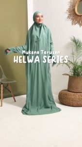 Mukena Dewasa Terusan Polos Helwa Series By Bilza.id Bahan Rayon Viscose Premium Bisa COD