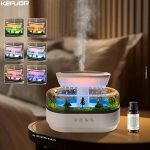 Aroma Humidifier Raindrop Air Humidifier สีสันสีขาวเสียงรบกวน Essential Oil Diffuser Home Ultrasonic กลิ่นหอม Diffuser