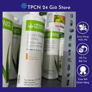 nước lô hội thảo mộc giúp khỏe hệ tiêu hóa.