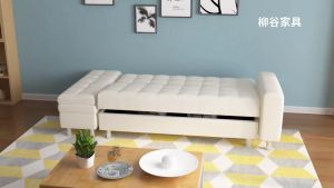 👍Sofabed(Free🚚🔨) Type G Multifunction Sofa with Storage and Bench/Ottoman /Leathter Sofabed