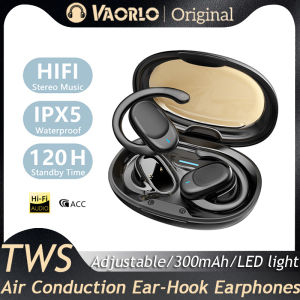 VAORLO Original Adjustable Ear-Hook Wireless Earphones Air Conduction TWS Headphone With Microphone Top Sounds Quality Stereo IPX5 Waterproof