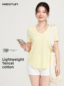 MaxRun World | Quick-Dry V-Neck Womens Sport Top