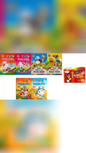Sách - Combo Tô màu Hello Kitty (2 quyển) + sáp màu