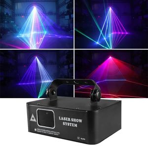 [SG Stock] RGB Laser Line Scanner Full Color Animation Laser Projector Laser Show System DJ Disco Stage Lighting DMX-512 Control for Wedding Birthday Christmas Halloween Party Bar Club Restaurants KTV Dinner & Dance Chinese New Year Party