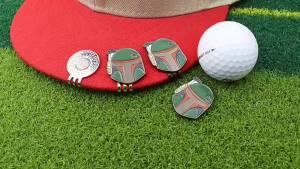 จัดส่งจากจีน [2025] ปากกามาร์กเกอร์ลูกกอล์ฟขายดี สร้างสรรค์ สตาร์วอร์ส StarWars ปากกามาร์กเกอร์ตำแหน่งลูกซามูไรสีดำและขาว 3.8