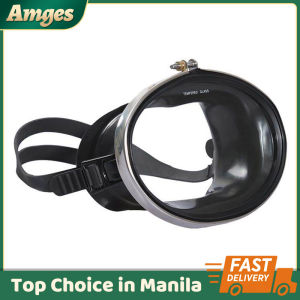HD Anti-Fog Waterproof Tempered Glass Stainless Diving Goggles Fisherman Diving Goggles Adult Kids Snorkel Goggles Frame Diving Mask
