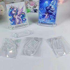 Blueberry card stand Clear/Black Display Foldable Portable Toploader Card for Parties Decoration BERYFAM