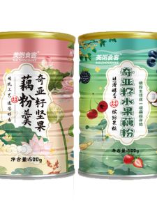 American Porridge Eater Chia Seed Nut ซุปแป้งรากบัวเครื่องดื่มกระป๋องสําหรับอาหารเช้าทันที