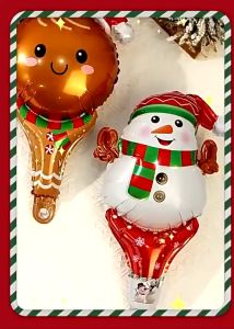 NOEL 2024 - Bong Bóng Tay Cầm NOEL Phao Cài Tóc Cho Bé Phụ Kiện Đồ Trang Trí Tiệc Noel Giáng Sinh MBBDecor