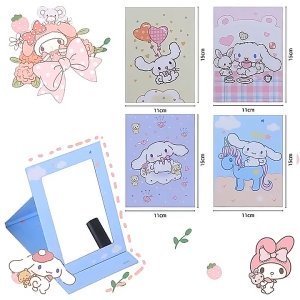 Cermin Lipat Uk 15 X 11 Cover Lucu - Kaca Buku Portable DMO LC34