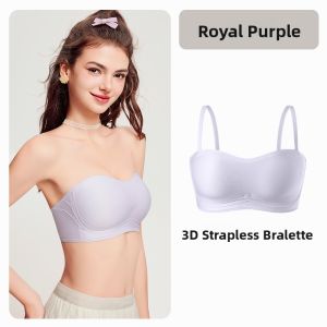 Miiow | Wireless Strapless Bra Women Invisible Traceless Collect Small Chest Anti-slip Auxiliary Breast Collection Wrapped Bra