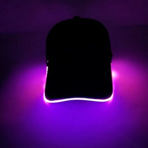 LED Light up Baseball Hat Flashing Glow Rave Party Cap luminous hat for Women Men Hip-hop Club bar Stage Performance Supplies