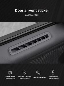 Miếng Dán Trang Trí Cửa Gió Điều Hòa Bên Trong Xe Hơi Bằng Sợi Carbon Dành Cho Ford Mustang GT 2024 2025 Chất Liệu Nhựa Epoxy Phụ Kiện Độ Xe
