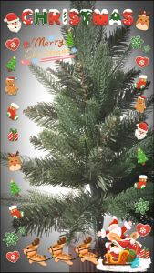 45cm/60cm Pohon Natal Desktop / Hadiah Natal / Dekorasi Desktop / Pohon Natal