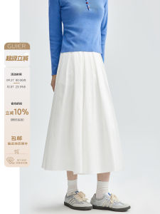 White High Waist A-Line Mini Skirt Womens Casual Versatile Pleated Skirt Autumn New Arrival Comfortable Fit for Daily Wear