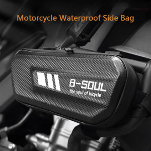 Moto Bag Hard Shell Triangle Frame Bag Motorcycle Accessories Side Bag- Waterproof Front Tube Storage Bag with Compartment