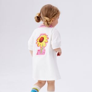 New Printed Ruffled Polo Girls Dress