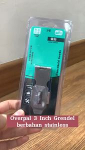 Kait Gembok Stainless & Kunci Pintu Overpal 3 Inch: Keamanan Ganda Anti Maling Locking Hinge Safety Lock