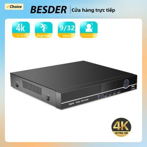 Đầu Ghi Hình CCTV NVR BESDER H.265 AI 4K 16 Kênh 4K/ 9 Kênh 32 Kênh 4K Hỗ Trợ Phát Trực Tuyến P2P Phát Hiện Khuôn Mặt Phát Hiện Chuyển Động Dùng Cho Giám Sát Nhà Cửa