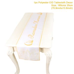 Eid Mubarak Table Runner Ramadan Decoration For Home Islamic Muslim Party Supplies Ramadan Kareem Tablecloths Eid Al Adha