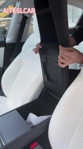 Ốp Da Mềm Bảo Vệ Nắp Hộp Để Tay Trung Tâm Cho Tesla Model 3 Highland 2024 & Model Y Juniper 2025 - Phụ Kiện Trang Trí Nội Thất
