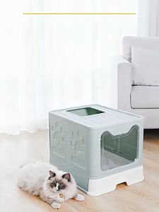 Foldable Cat Litter Box Drawer Type Cat Litter Box Cat Toilet Fully Enclosed Splash Proof