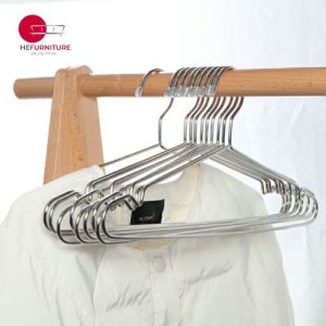 SUS304 Stainless Steel Hanger / Drying Clothes Hang with notch 10 pcs