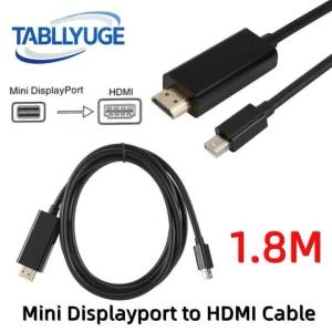 Mini Displayport to HDMI-compatible Cable 1.8M Mini DisplayPort Adapter Cable For MacBook Air Mini DP to HDMI-compatible Adapter
