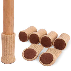 Tôi Biết 24Pcs Dệt Kim Chân ghế Vớ Đồ Nội Thất chân bàn Chân đệm chân bàn ghế bảo vệ sàn Bao Gồm