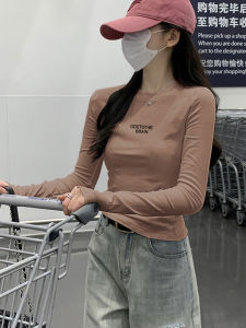 Womens Fleece Lined Half High Neck Base Shirt Slim Fit Inner Wear T-Shirt Commute Style Autumn Winter Thermal Top