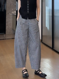 MANMI | Stylish and Loose Checkered Culottes