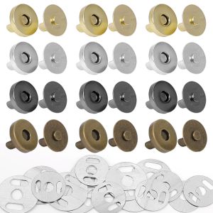 5Pairs Magnetic Snap Fasteners Clasps Buttons Handbag Purse Wallet Craft Bags Parts Accessories Adsorption Buckle 14mm 18mm