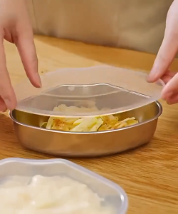 กล่องใส่ของ ใส่ของอเนกประสงค์ มีฝาปิดพลาสติก กล่องสแตนเลส กล่องใส่อาหารสแตนเลส กล่องเก็บอาหาร แสตนเลส SUS304