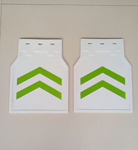 KARPET  Roda SERSAN PUTIH GARIS MERAH BIRU KUNING HIJAU (1 SET 2 PCS)