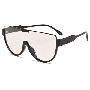 Sunglasses For Women With Big Faces Sunglasses For Men Fashionable One-piece Large Frame Trendy Slimming 86395